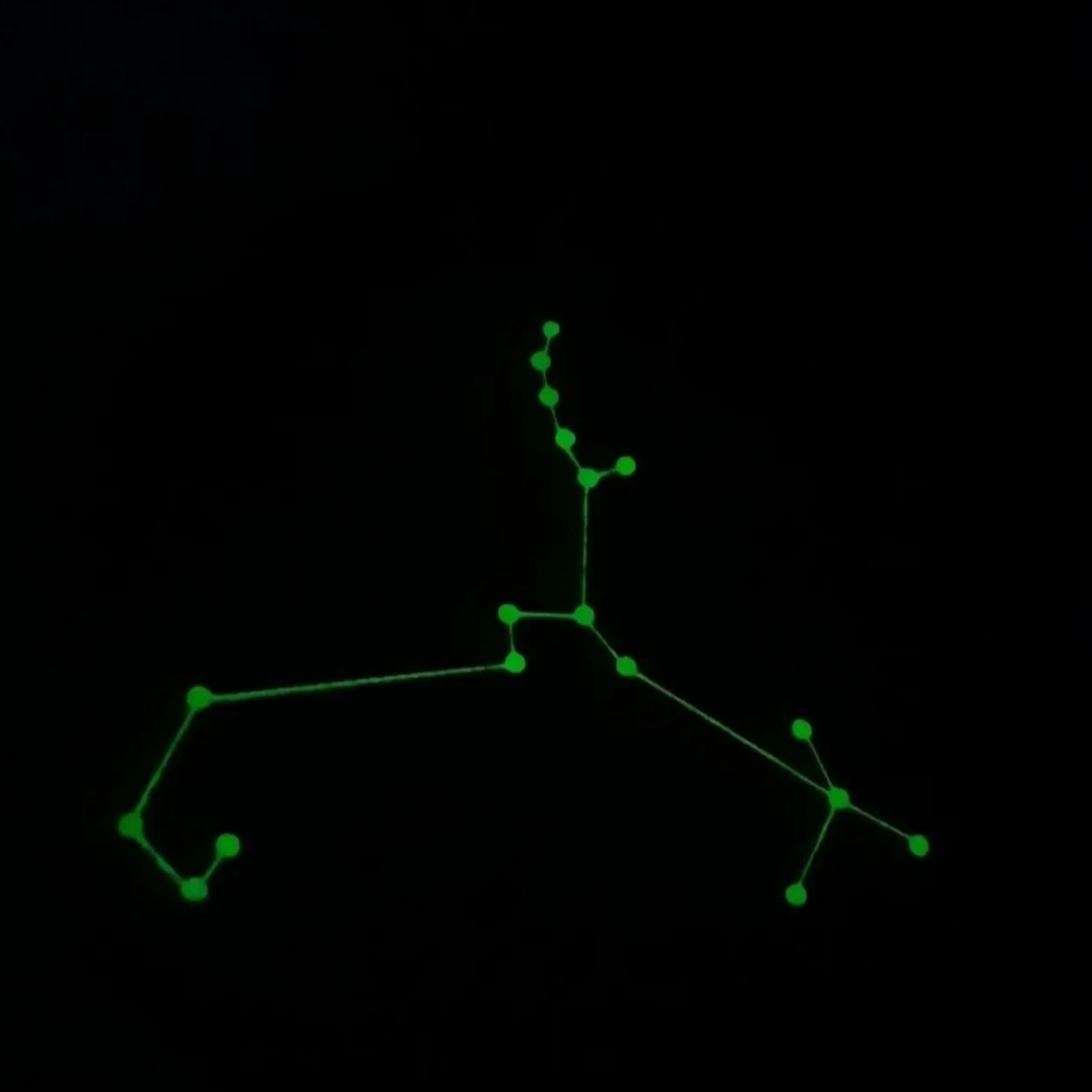 SAGITTARIUS The Archer Glow In The Dark CARD Stargo Game Replacement Piece